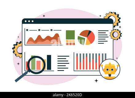 Data extraction concept Stock Vector