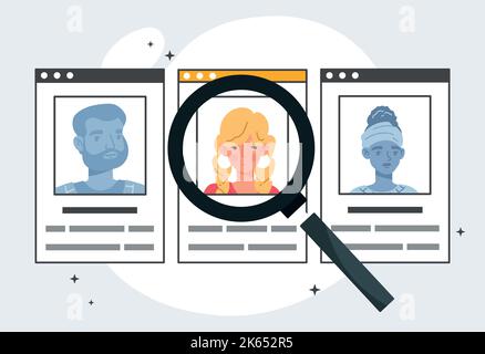 People search concept Stock Vector