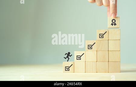 Career and employee progression. Personal development concept. Work in ...