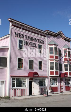 The Westminster Hotel in Dawson City, Yukon territory, Canada Stock Photo