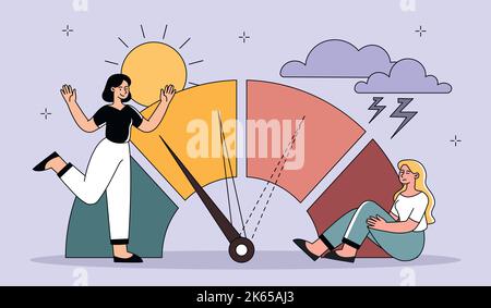 Stress levels concept Stock Vector