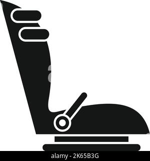 Bicycle child seat icon simple vector. Bike family. Ride cycle Stock Vector
