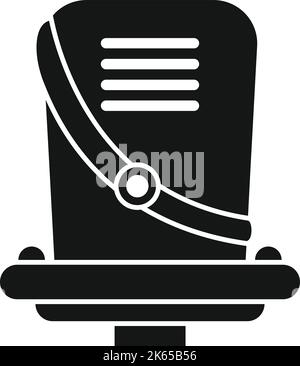 Bike seat icon simple vector. Child baby. Family kid Stock Vector