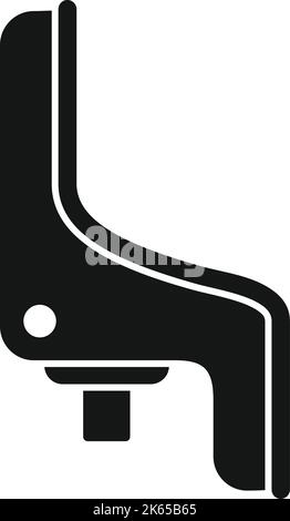 Seat icon simple vector. Child bike. Family kid Stock Vector