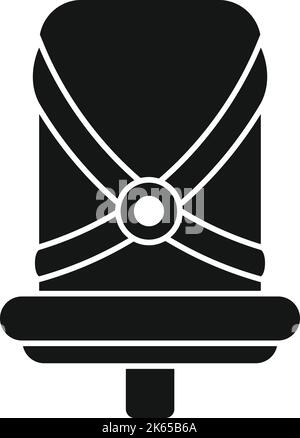 Baby bike seat icon simple vector. Family kid. Trailer cycle Stock Vector
