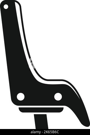 Ride baby seat icon simple vector. Family kid. Trailer cycle Stock Vector