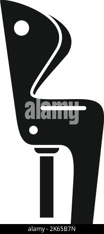 Biker baby seat icon simple vector. Bike child. Trailer cycle Stock Vector
