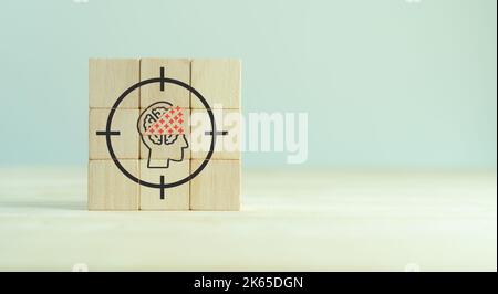 Customer insight marketing concept. Deep understanding of customers,  behaviors and  needs. Using customer insight to build strong customer relationsh Stock Photo