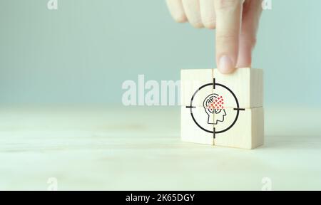 Customer insight marketing concept. Deep understanding of customers,  behaviors and  needs. Using customer insight to build strong customer relationsh Stock Photo