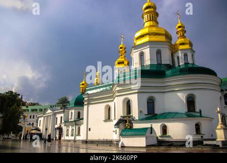 The Kiev-Pechersk Lavra is one of the first monasteries founded by Kievan Rus. One of the most important Orthodox shrines Stock Photo