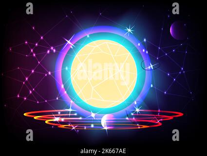 Hi-tech technology digital wireless wifi telecoms communication abstract background wallpaper graphic design vector illustration futuristic Stock Vector
