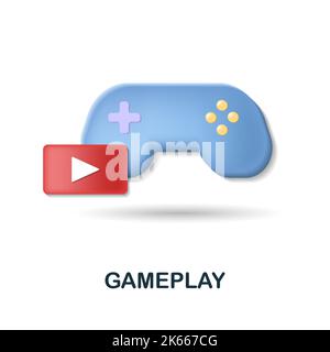 Game Over icon from video games collection. Simple line Game Over icon ...