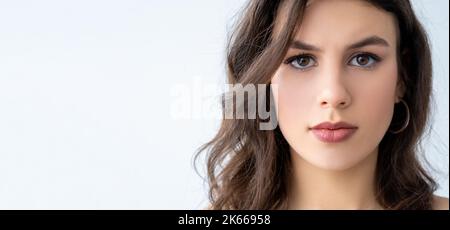 beauty portrait woman with perfect face Stock Photo