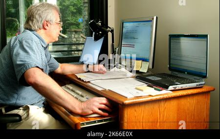Computer Programmer Stock Photo
