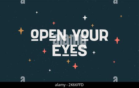 Hello. Poster with hand drawn lettering Hello. Hand drawn vintage drawing for poster, banner, motivation phrase on dark background. Vector Illustration Stock Vector