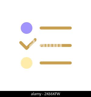 Checklist pixel perfect flat gradient color ui icon Stock Vector