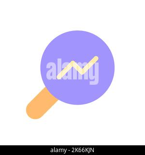 Analytic tool pixel perfect flat gradient color ui icon Stock Vector
