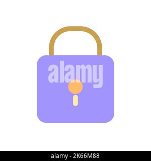 Padlock pixel perfect flat gradient color ui icon Stock Vector