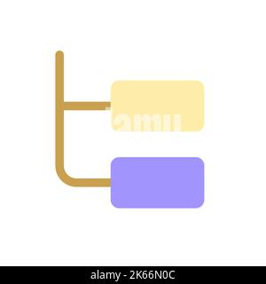 Online chat thread pixel perfect flat gradient color ui icon Stock Vector