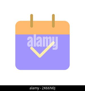 Calendar pixel perfect flat gradient color ui icon Stock Vector