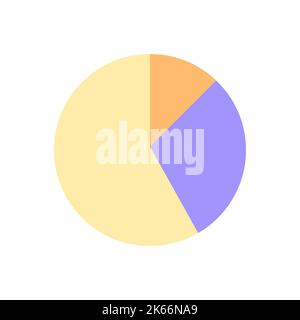 Circle chart pixel perfect flat gradient color ui icon Stock Vector