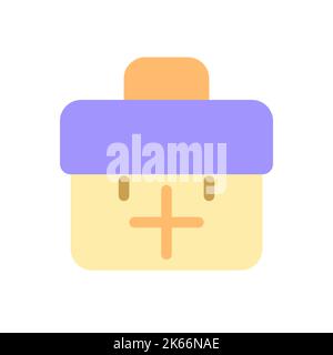 Briefcase with plus pixel perfect flat gradient color ui icon Stock Vector