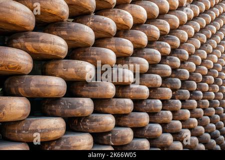 Decorative seamless wood background. Modern architectural design Stock Photo