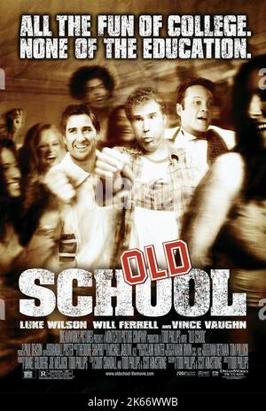 LUKE WILSON, WILL FERRELL, VINCE VAUGHN, OLD SCHOOL, 2003 Stock Photo