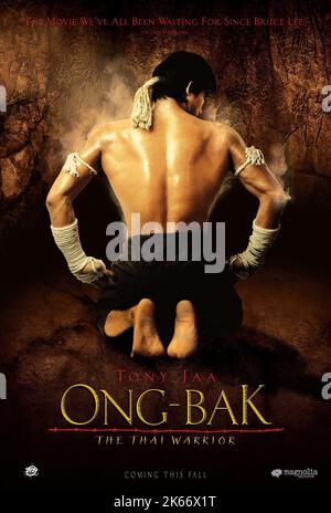 TONY JAA POSTER, ONG-BAK: THE THAI WARRIOR, 2003 Stock Photo