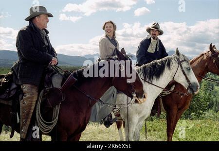 ROBERT DUVALL, ANNETTE BENING, KEVIN COSTNER, OPEN RANGE, 2003 Stock Photo