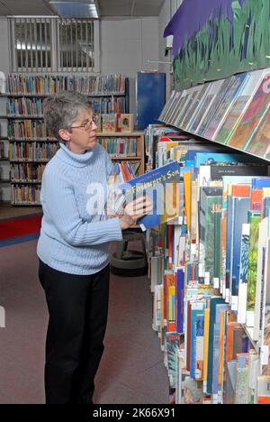 Library Assistant, Clerical Stock Photo