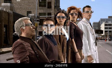 RICARDO MONTALBAN, DARYL SABARA, ALEXA VEGA, CARLA GUGINO, ANTONIO BANDERAS, SPY KIDS 3-D: GAME OVER, 2003 Stock Photo