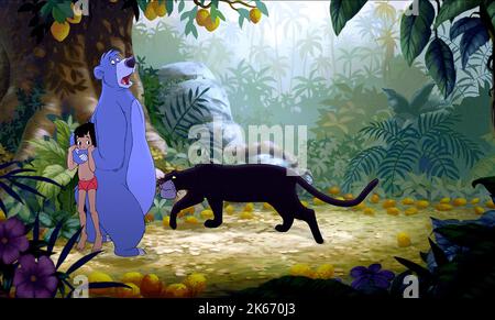 MOWGLI, BALOO, BAGHEERA, THE JUNGLE BOOK 2, 2003 Stock Photo