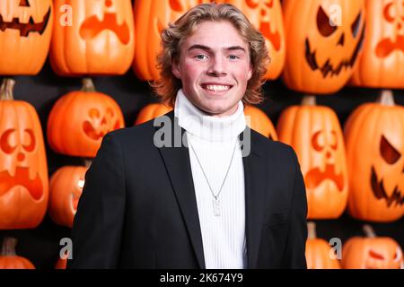 Hollywood, United States. 11th Oct, 2022. HOLLYWOOD, LOS ANGELES, CALIFORNIA, USA - OCTOBER 11: Landon Ringler arrives at the World Premiere Of Universal Pictures And Blumhouse Productions' 'Halloween Ends' held at the TCL Chinese Theatre IMAX on October 11, 2022 in Hollywood, Los Angeles, California, United States. (Photo by Xavier Collin/Image Press Agency) Credit: Image Press Agency/Alamy Live News Stock Photo