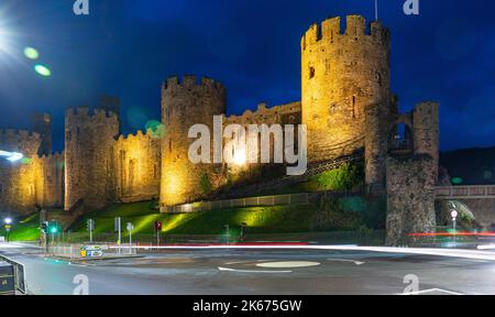 Conwy Castle, Conwy North Wales, taken in December 2021. Stock Photo