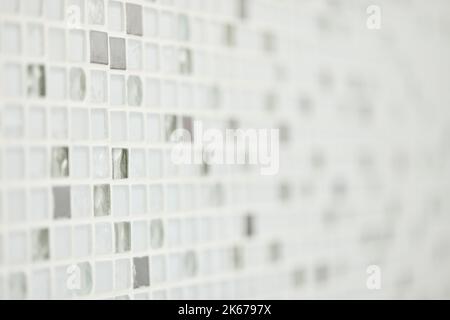 Small glass mosaic wall tile texture background. Stock Photo