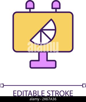 Digital branding RGB color icon Stock Vector