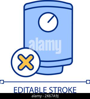 Insulate boilers RGB color icon Stock Vector
