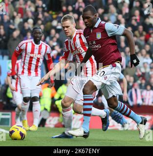 8th December 2012 - Barclays Premier League - Aston Villa Vs. Stoke City -  . - Photo: Paul Roberts / Pathos. Stock Photo