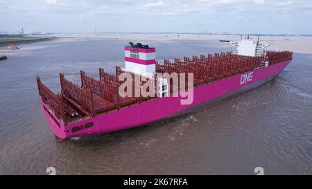 SUZHOU, CHINA - OCTOBER 12, 2022 - The "ONE FREEDOM" container ship ...