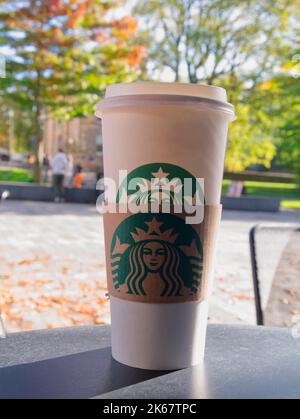 Single use coffee cup Stock Photo