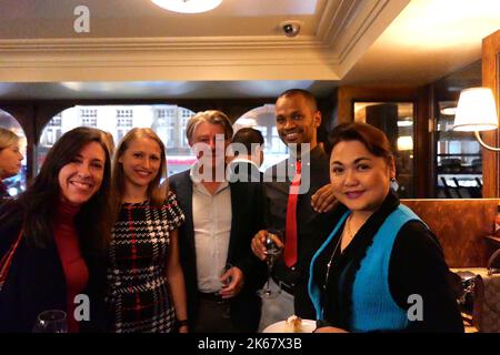 The FPA hosted the Autumn annual welcome back party at Macella Soho for FPA members with drinks and canapes after the August Summer break ... Stock Photo