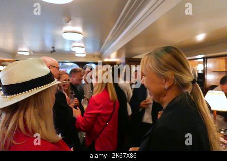 The FPA hosted the Autumn annual welcome back party at Macella Soho for FPA members with drinks and canapes after the August Summer break ... Stock Photo