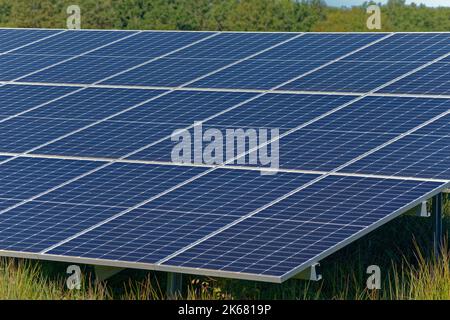 Rural Solar panels. Stock Photo