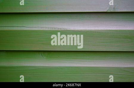 A green wooden panel Stock Photo