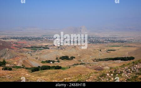 Dogubeyazit is a historical town located in Agri, Turkey. Stock Photo