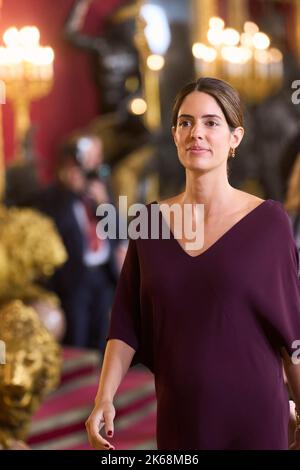 Madrid, Madrid, Spain. 12th Oct, 2022. King Felipe VI of Spain, Queen Letizia of Spain, Fernando Fitz-James Stuart, 17th Duke of Huescar, Sofia Palazuelo attends a Reception for The National Day at Royal Palace on October 12, 2022 in Madrid, Spain (Credit Image: © Jack Abuin/ZUMA Press Wire) Credit: ZUMA Press, Inc./Alamy Live News Stock Photo