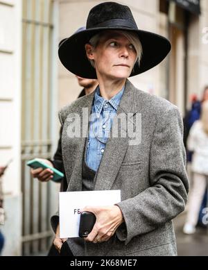 MILAN, Italy- September 24 2022: Kate Lanphear on the street in Milan. Stock Photo