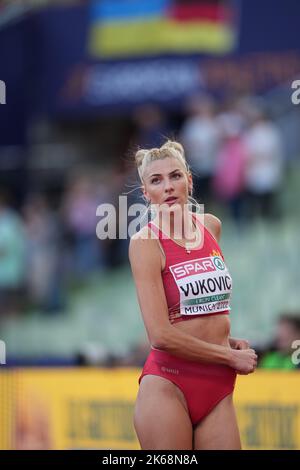 Marija Vukovic participating in the 2022 Belgrade Indoor World