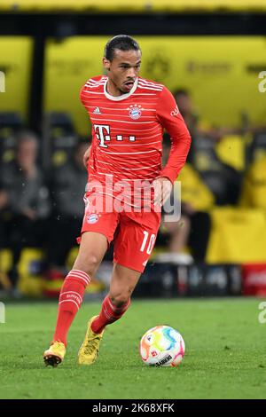 Naples, Italy. 12th Oct, 2022. DORTMUND - Leroy Sane of FC Bayern Munich during the Bundesliga match between Borussia Dortmund and FC Bayern Munich at the Signal Iduna park on October 8, 2022 in Dortmund, Germany. ANP | Dutch Height | GERRIT FROM COLOGNE Credit: ANP/Alamy Live News Stock Photo